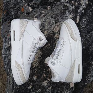 Air Jordan 3 Retro GS “Pure Money” White Metallic Silver 4Y Pre-Owned